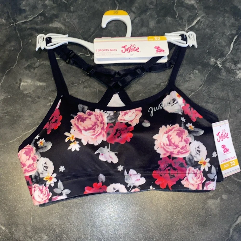 2 Pk. Justice Oh So Soft Sports Bras